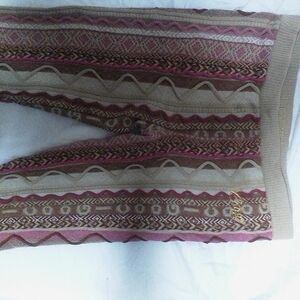 Bohemian Knit Patterned Pants